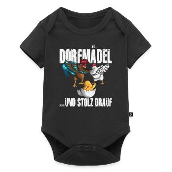 Village girl and proud farmer chicken farmers - Baby Premium short-sleeve bodysuit - black - Front
