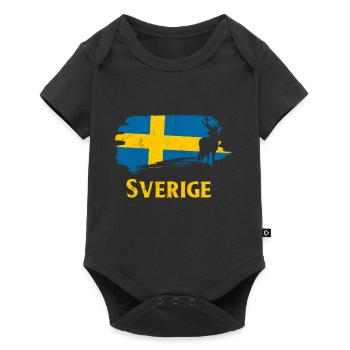 Suède - Body à manches courtes Premium Bébé - noir - Devant