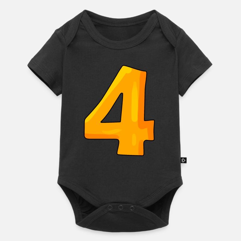 4 - Body à manches courtes Premium Bébé - noir