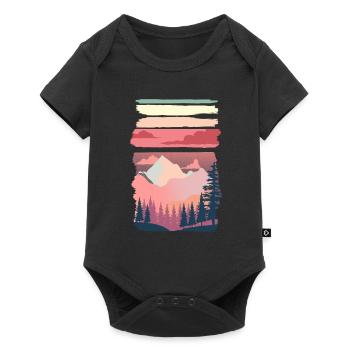 Sunset Layers - Wild Vacation - Gone Voyage - Baby Premium Kurzarmbody - Schwarz - Vorne