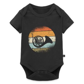 horn - Baby Premium short-sleeve bodysuit - black - Front
