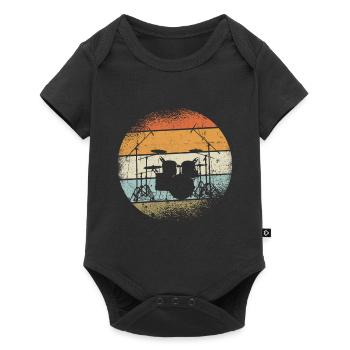 Cadeau de batteur - Body à manches courtes Premium Bébé - noir - Devant