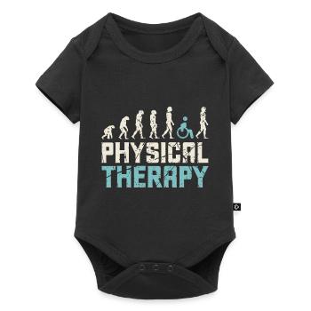 Physiotherapist profession - Baby Premium short-sleeve bodysuit - black - Front