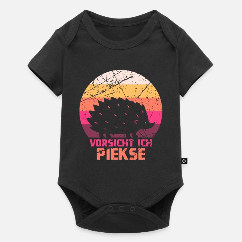 Igel - Baby Premium Kurzarmbody - Schwarz