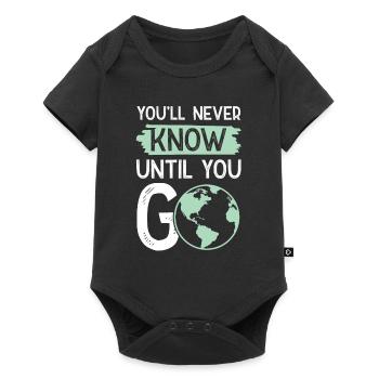 travel travel - Baby Premium short-sleeve bodysuit - black - Front