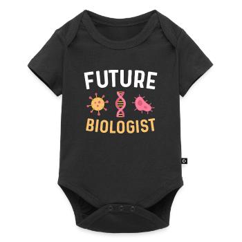 Biologe Biologie - Baby Premium Kurzarmbody - Schwarz - Vorne
