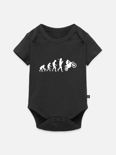 Evolution Motocross - Baby Premium Kurzarmbody - Schwarz