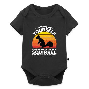 You can be a squirrel - Body à manches courtes Premium Bébé - noir - Devant