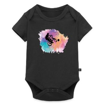 Radball Sport Bike - Baby Premium short-sleeve bodysuit - black - Front
