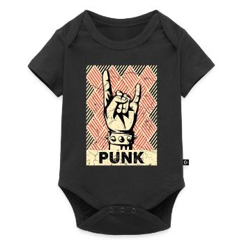 Punk Vintage Devil's Horn Punks - Baby Premium short-sleeve bodysuit - black - Front