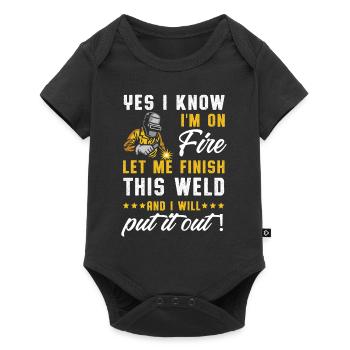 Je suis en feu Soudeur soudure soudage métal fer cadeau - Body à manches courtes Premium Bébé - noir - Devant