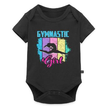 Gymnastique filles - Body à manches courtes Premium Bébé - noir - Devant