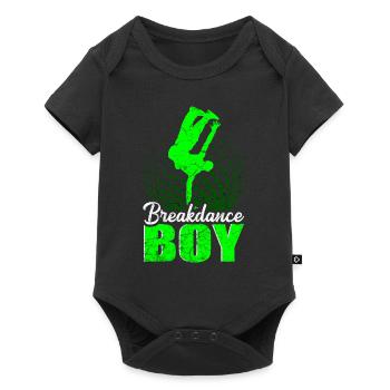 Breakdance Junge Breakdancing Kinder - Baby Premium Kurzarmbody - Schwarz - Vorne