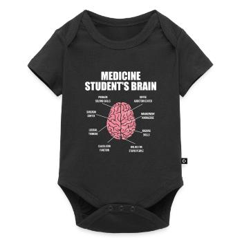 Medicine Student's Brain Medizin Student Gehirn - Baby Premium short-sleeve bodysuit - black - Front