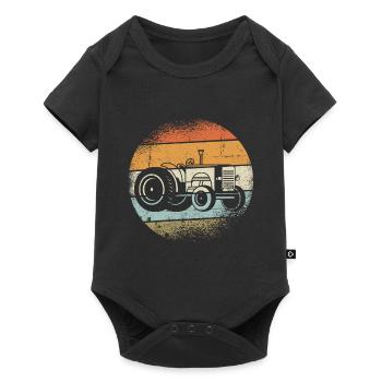 tracteur - Body à manches courtes Premium Bébé - noir - Devant