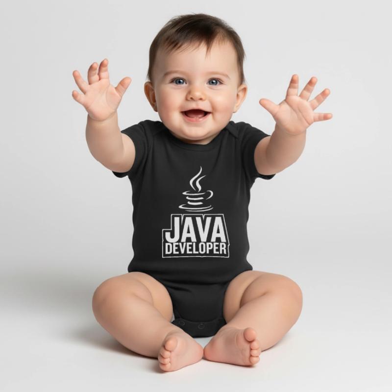 Café Java Developer Coffee Body à manches courtes Premium Bébé