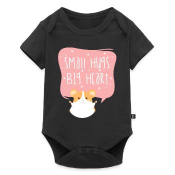 Hamster - Baby Premium Kurzarmbody - Schwarz - Vorne