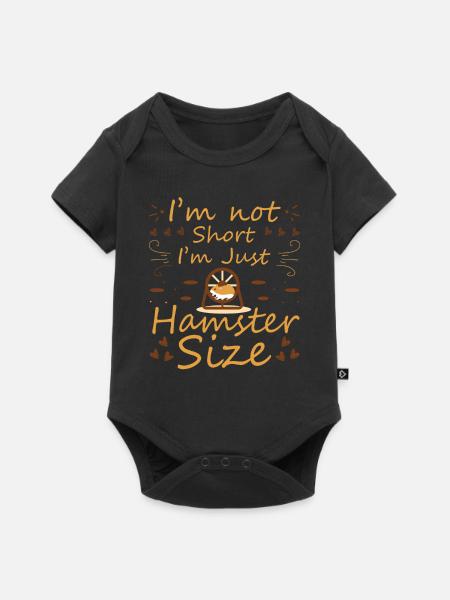 Hamster - Baby Premium Kurzarmbody - Schwarz