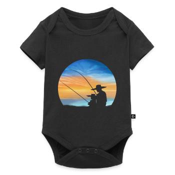 Pêche ensemble - Père Et Fils - Body à manches courtes Premium Bébé - noir - Devant