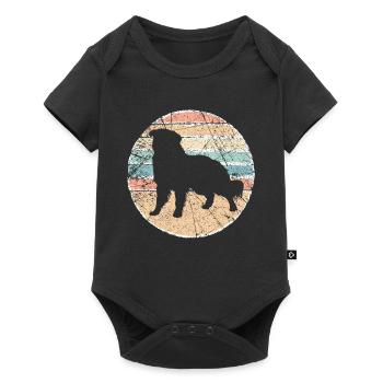 Rétro Australien Shepherd Vintage Shepherd Chien - Body à manches courtes Premium Bébé - noir - Devant