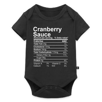 Cranberry-Sauce - Baby Premium Kurzarmbody - Schwarz - Vorne