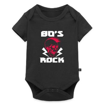 Années 80 Rock - Body à manches courtes Premium Bébé - noir - Devant