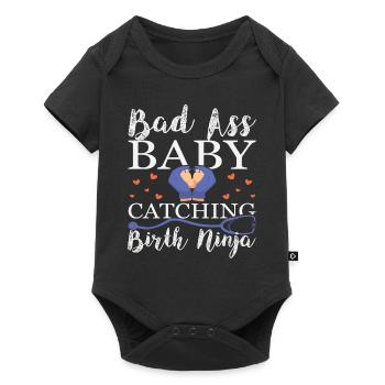 Midwife ObstetricIan - Baby Premium short-sleeve bodysuit - black - Front