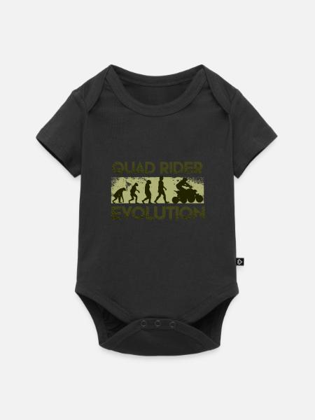 Quad Evolution - Baby Premium Kurzarmbody - Schwarz