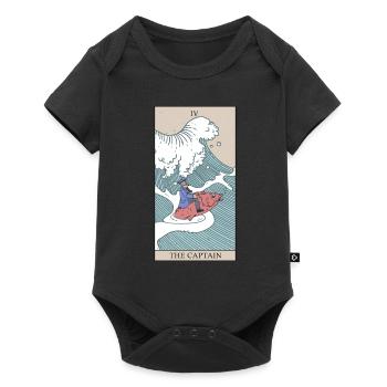 Captain Tarot Card Occult Tarot Sailor Design - Baby Premium short-sleeve bodysuit - black - Front