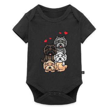 Cairn Terrier chien - Body à manches courtes Premium Bébé - noir - Devant