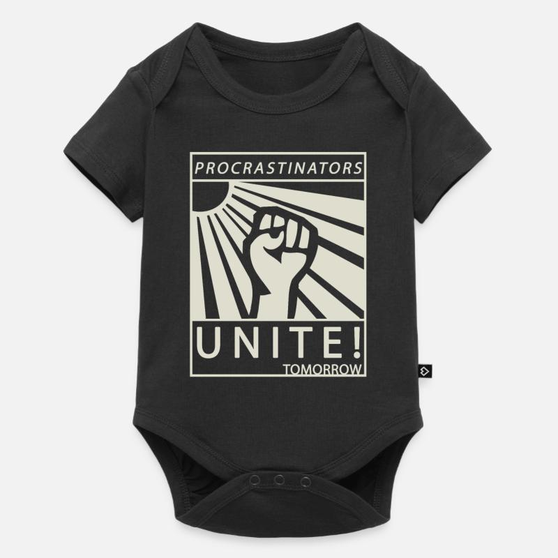 Procrastinators Unite Tomorrow Studenten Geschenk - Baby Premium Kurzarmbody - Schwarz