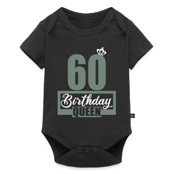 60th birthday 60 years 60s Birthday Queen - Baby Premium short-sleeve bodysuit - black - Front