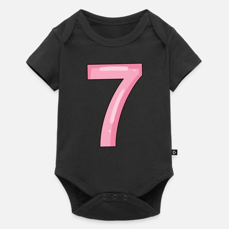 7 - Body à manches courtes Premium Bébé - noir