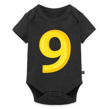 9 gelb - Baby Premium Kurzarmbody - Schwarz - Vorne