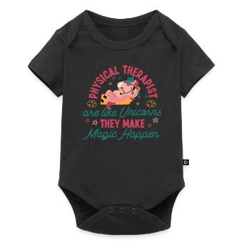 Physical Therapist Therapy - Baby Premium Kurzarmbody - Schwarz - Vorne