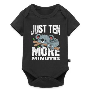 Koala Sleeping - Baby Premium short-sleeve bodysuit - black - Front