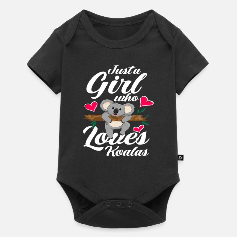 Koala - Baby Premium Kurzarmbody - Schwarz