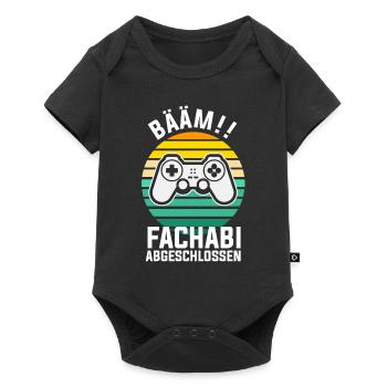 Fachabitur Gamer Gaming Zocker Nerd Fachabifeier - Baby Premium Kurzarmbody - Schwarz - Vorne