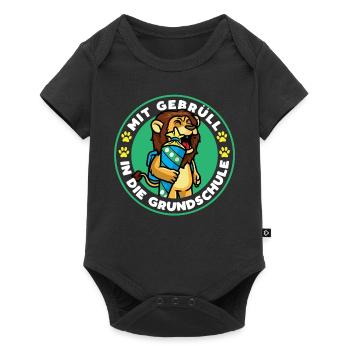 Scolarisation lion lion - Body à manches courtes Premium Bébé - noir - Devant