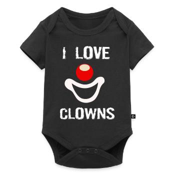 Clown I love clowns clown nose - Baby Premium short-sleeve bodysuit - black - Front