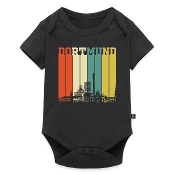 Dortmund Retro - Baby Premium Kurzarmbody - Schwarz - Vorne