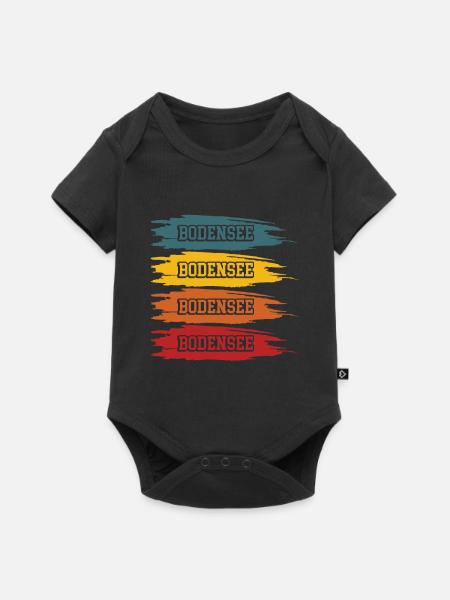 Bodensee - Baby Premium Kurzarmbody - Schwarz