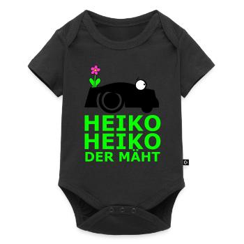 HEIKO HEIKO DER MÄHT - Baby Premium Kurzarmbody - Schwarz - Vorne