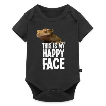 Crested Gecko This Is My Happy - Baby Premium short-sleeve bodysuit - black - Front