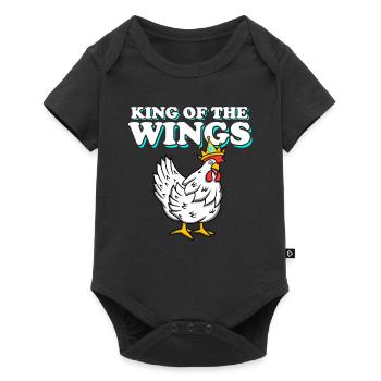 Chicken Wings King Food Apparel - Baby Premium short-sleeve bodysuit - black - Front