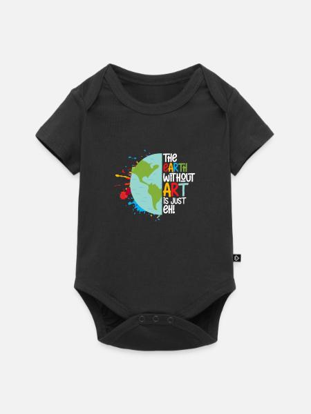 Kunst - Baby Premium Kurzarmbody - Schwarz