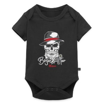 Mal vieux Camouflage Motif de camoufage tête de mort - Body à manches courtes Premium Bébé - noir - Devant