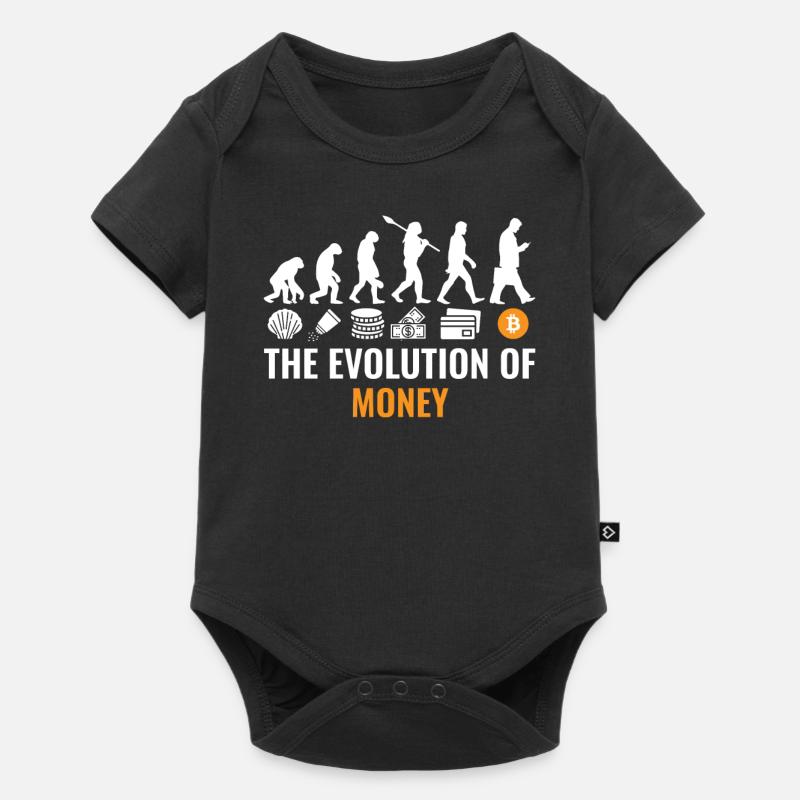 Bitcoin Evolution Crypto Millionaire Cryptocurrenc - Body à manches courtes Premium Bébé - noir