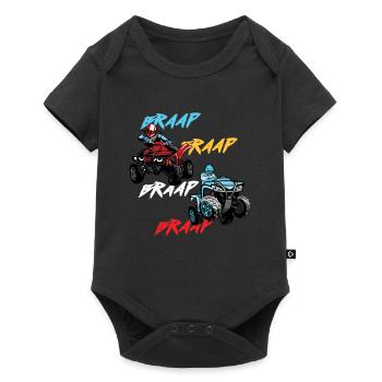 Braap ATV Quad Offroad Extreme Sport Motor Cadeau - Body à manches courtes Premium Bébé - noir - Devant