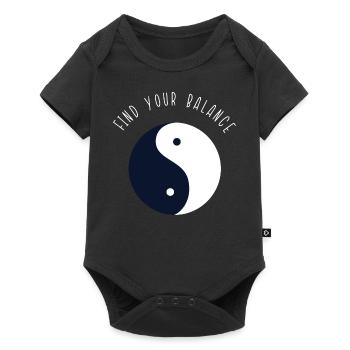 Yin and Yang - Baby Premium short-sleeve bodysuit - black - Front